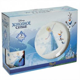 DELTA Набор посуды 3 предмета детский КРС-1855 Холодное сердце (фарфор)