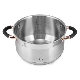 LARA Набор кастрюль BLACK and ROSE LR02-115