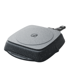 МЕЧТА Сковорода-гриль 28×28 см квадратная АП Гранит star 068803 со съемной ручкой