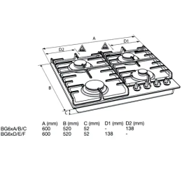 GORENJE Варочная панель газовая GW641EXB
