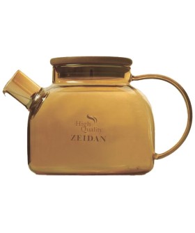Zeidan Заварочный чайник Z-4364 боросиликатного цветного стекла обьем 1200мл крышка бамбук