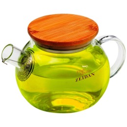 Zeidan Заварочный чайник Z-4441 боросиликатно стекло 600мл крышка бамбук съёмный фильтр-пружина