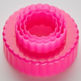 WEBBER Набор двусторонних пластиковых форм для печенья Кружочки 3 размера BE-4308P/3