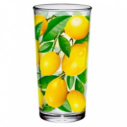 ДЕКОСТЕК Набор стаканов 300 мл 4 штуки (Лимоны) 148/4-ПП