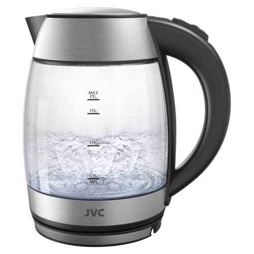 Электрический чайник JVC JK-KE1707 черный/серебристый