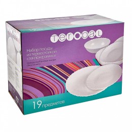 TEROPAL Набор столовый 19 предметов 1019W/50-SK Белье в коробке