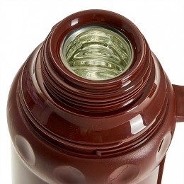 ALPENKOK Термос со стеклянной колбой 1 л AK-10035S коричневый