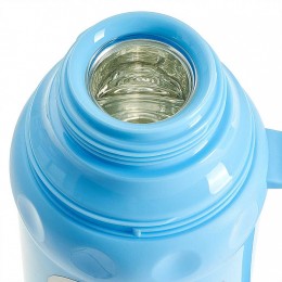 ALPENKOK Термос со стеклянной колбой 1 л AK-10036S голубой