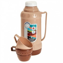 ALPENKOK Термос со стеклянной колбой 1,8 л AK-18010S бежевый