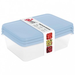 DELTA Набор контейнеров для заморозки Sugar&Spice (3×0,9 л) SE102812044 голубой