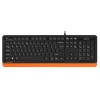 Клавиатура A4Tech Fstyler FK10 чер/оранжевый 1147534