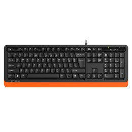 A4Tech Клавиатура Fstyler FKS10 черный/оранжевый 1530190