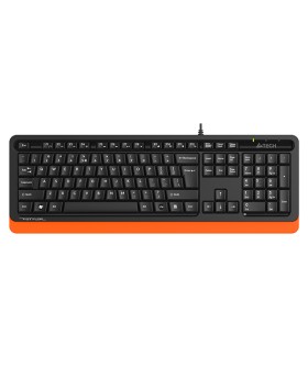 A4Tech Клавиатура Fstyler FKS10 черный/оранжевый 1530190