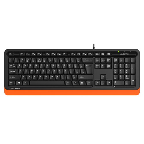 Клавиатура A4Tech Fstyler FKS10 черный/оранжевый 1530190