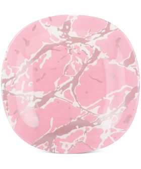 LUMINARC Тарелка десертная Marble Pink Silver Марбл Пинк Сильвер - 19 см. Q7480
