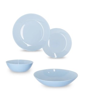 LUMINARC Столовый сервиз Lillie Light Blue Лили Лайт Блю - 16 предметов. Q6884 LUMINARC Столовый сервиз Lillie Light Blue Лили Лайт Блю - 16 предметов. Q6884