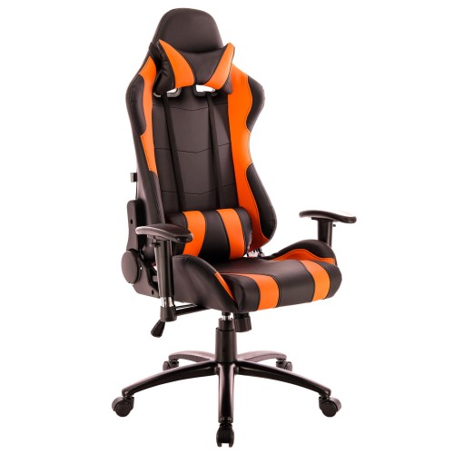 Кресло EVERPROF Lotus S2 чёрный с оранжевым 1204294