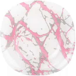 LUMINARC Тарелка глубокая Marble Pink Silver Марбл Пинк Сильвер - 21 см. Q7481