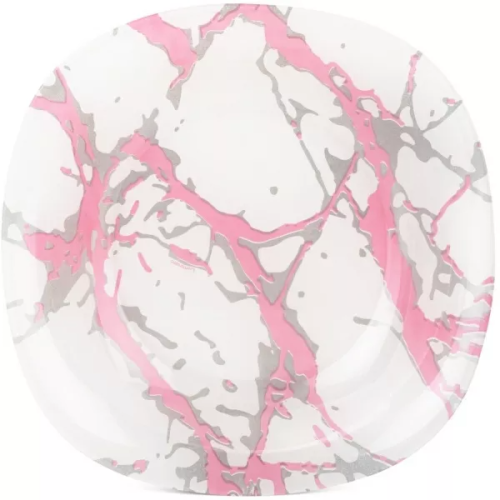 Тарелка глубокая Luminarc Marble Pink Silver Марбл Пинк Сильвер - 21 см. Q7481