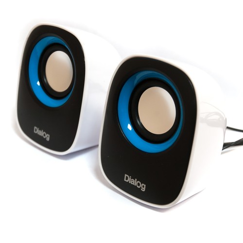 Компактная акустическая стереосистема с питанием от USB Dialog Colibri AC-06UP Black-White