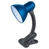Лампа электрическая настольная прищепка ENERGY EN-DL24С, синяя (на замену 366040) 366045-SK