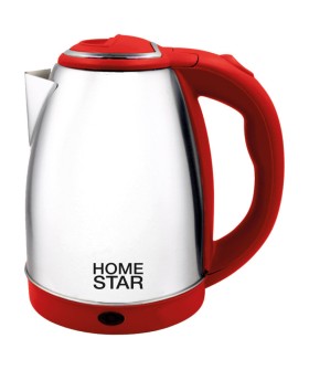 HOMESTAR Чайник HS-1028 (1,8 л) стальной, красный, 008200-SK