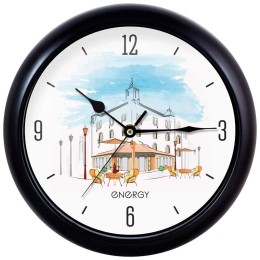 ENERGY Часы настенные кварцевые модель ЕС-105 кафе, 009478-SK