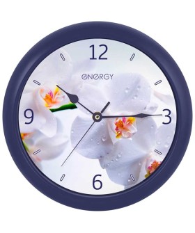ENERGY Часы настенные кварцевые модель ЕС-110 орхидея, 009483-SK