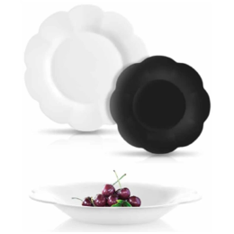 LUMINARC Столовый набор Flore Opal & Black Флоре Черно-белый, 18 предметов. V0400