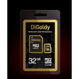 DIGOLDY Флеш карта 32GB microSDHC Class10 + адаптер SD