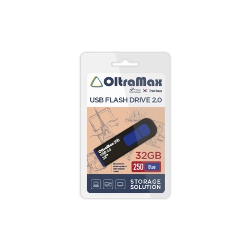 USB флеш OLTRAMAX OM-32GB-250-синий