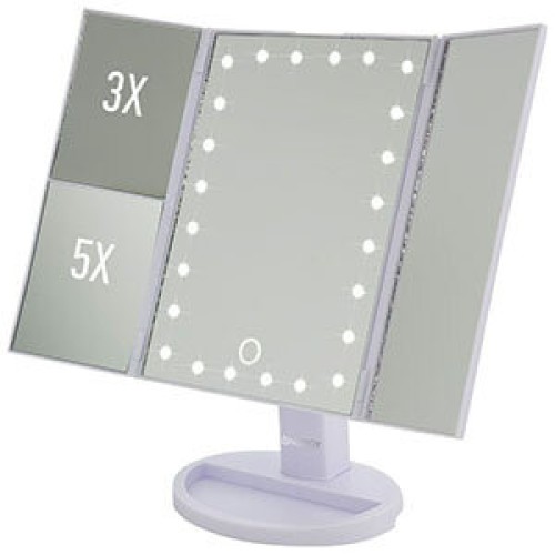 Зеркало косметическое трехстворчатое ENERGY EN-799Т, LED подсветка. 159947-SK