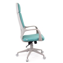 EVERPROF Кресло Trio Grey TM Ткань Бирюзовый EP Trio grey TM blue f