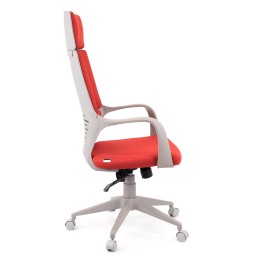 EVERPROF Кресло Trio Grey TM Ткань Красный EP Trio grey T red f