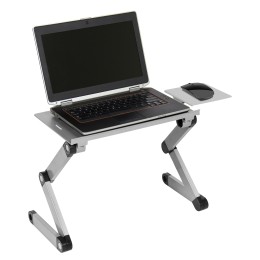 Cactus Стол для ноутбука CS-LS-T8 серебристый каркас серебристый 27x42см