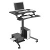 Стол для ноутбука Cactus CS-FDS108BBK столешница МДФ черный 71x39.2x110см