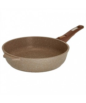 МЕЧТА Сковорода 28 см АП Гранит brown со съемной ручкой 028806