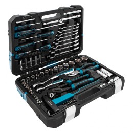 Gross Набор инструментов 76 предметов, 120 зубьев, CrV1/4, 1/2 14156