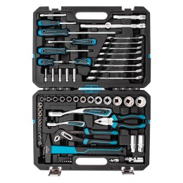 Gross Набор инструментов 76 предметов, 120 зубьев, CrV1/4, 1/2 14156