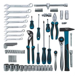 Gross Набор инструментов 76 предметов, 120 зубьев, CrV1/4, 1/2 14156