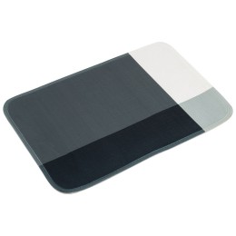 Mallony Коврик для ванной с принтом Cubes, 40*60 см, цвет - серо-черный. 102531-SK