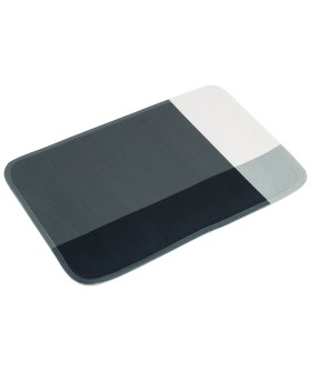 Mallony Коврик для ванной с принтом Cubes, 40*60 см, цвет - серо-черный. 102531-SK