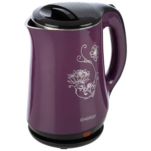 Чайник ENERGY E-265 (1,8 л, диск) фиолетовый, двойной корпус. 164127-SK