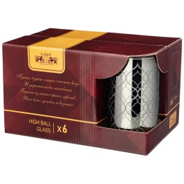 Lefard Набор Стаканов Из 6 Шт бакарра Графит 330 Мл. 194-620