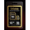 Флеш карта DIGOLDY 16GB microSDHC Class10 + адаптер SD DG016GCSDHC10-AD