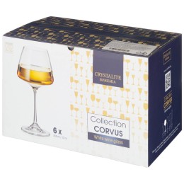 BOHEMIA Набор Бокалов Для Вина Из 6 Шт. naomi / Corvus 350 Мл. Высота=19 См. 669-155