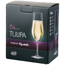 BOHEMIA Набор Бокалов Для Шампанского 170ml Из 6 Штук tulipa Высота=23 См. 674-761