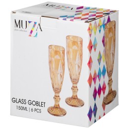 Lefard Набор Бокалов Для Шампанского ромбо 6шт. 150мл. / В=20 См. 691-021