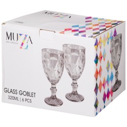 Lefard Набор Бокалов Для Вина ромбо 6шт. 320мл. / В=17 См. 691-022