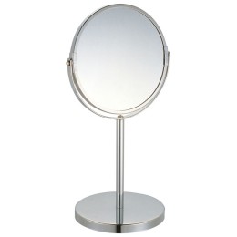 Mallony Зеркало косметическое M-1605 двустороннее на ножке (1/Х5, размер:17*17*35см, хром.металл, стекло). 310451-SK